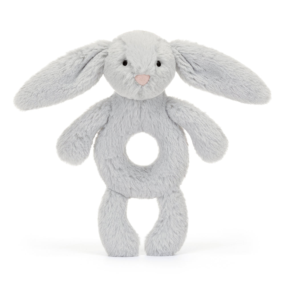 * Jellycat Knuffel Bashful Silver Bunny Ring Rammelaar