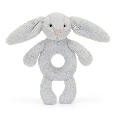 * Jellycat Knuffel Bashful Silver Bunny Ring Rammelaar