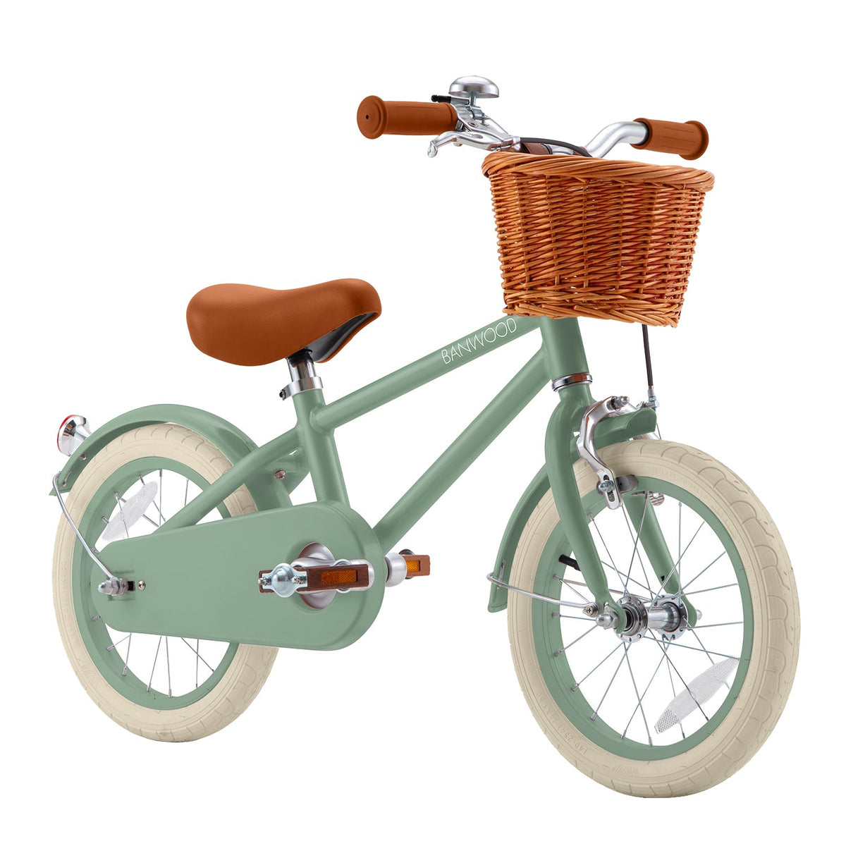 Banwood Classic Vintage 14 inch kinderfiets in forest met retrolook, verkrijgbaar bij De Gele Flamingo.