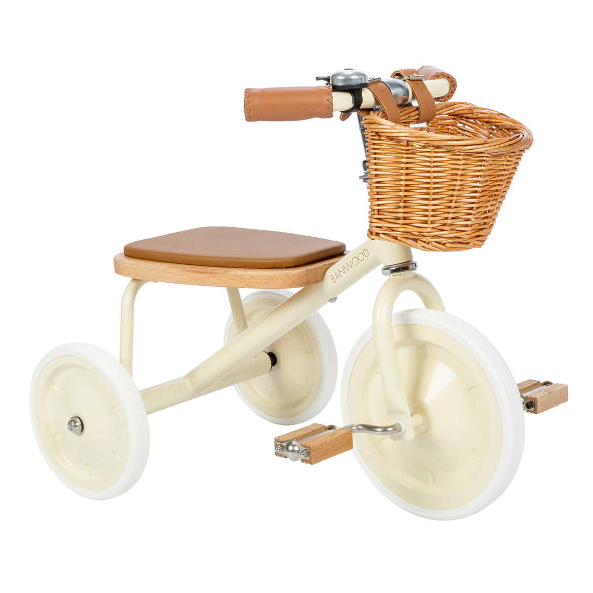 Banwood Driewieler Met Mandje | Cream