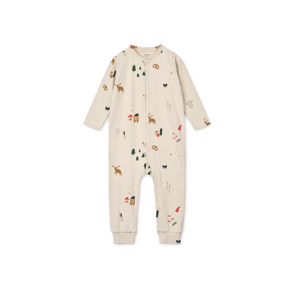 * Liewood Birk Printed Pyjamas Jumpsuit | Holiday / Sandy