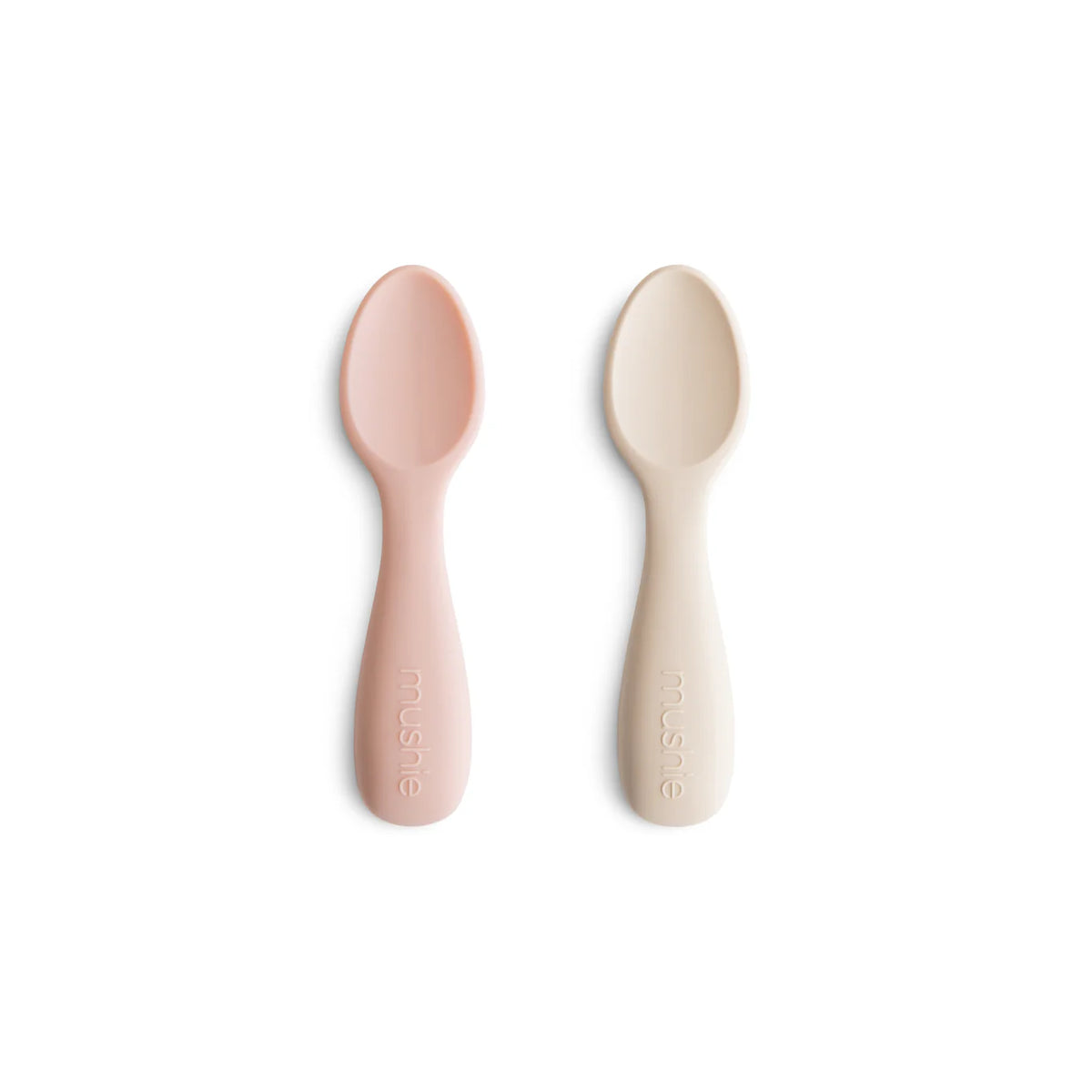 Mushie Bestekset 2 Lepels | Blush / Shifting Sand