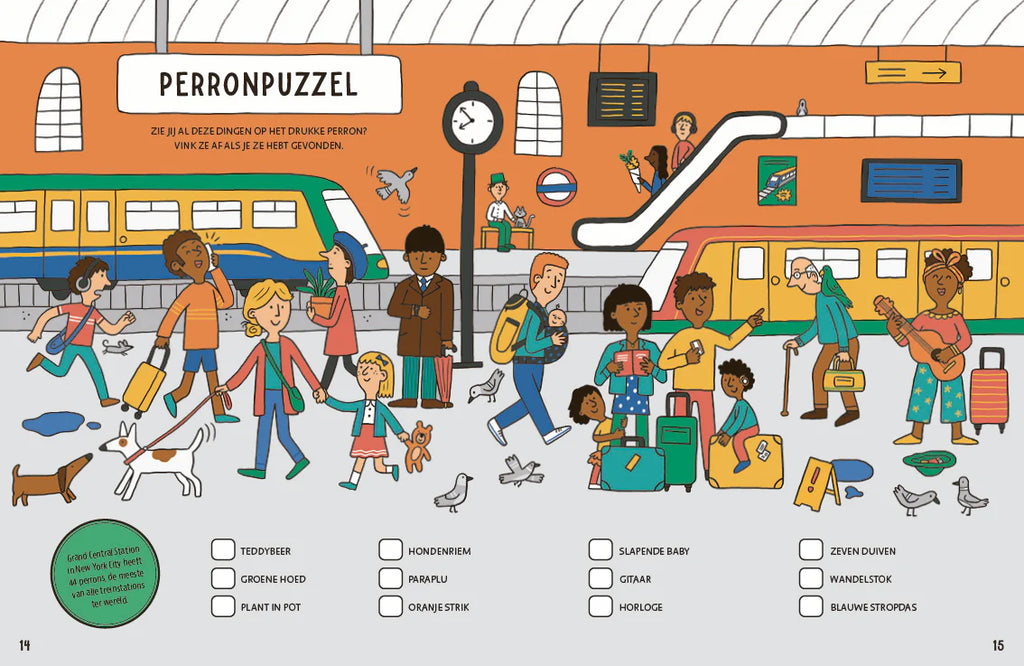 Boycott spelletjesboek Het Grote Trein met weetjes over treinen en spoorwegen, bij De Gele Flamingo