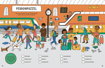 Boycott spelletjesboek Het Grote Trein met weetjes over treinen en spoorwegen, bij De Gele Flamingo
