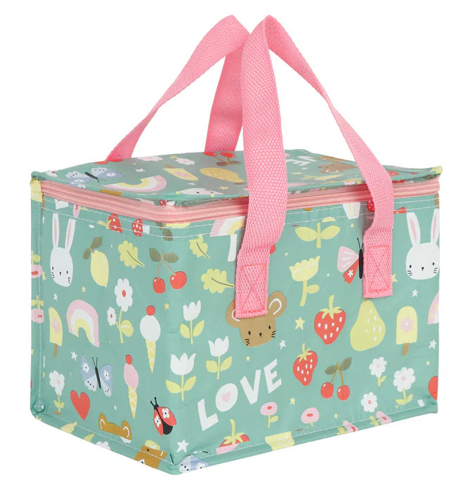 A Little Lovely Company koeltas met Joy-print, vooraanzicht