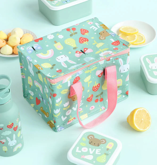 Isotherme koeltas met Joy-print van A Little Lovely Company, geopend