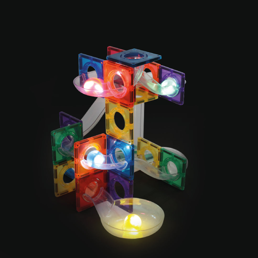 Cleverclixx Ball Run Dazzling Lights Pack intense - vooraanzicht van de complete set
