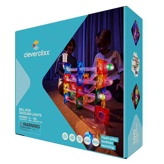 Cleverclixx Ball Run Dazzling Lights Pack intense - vooraanzicht van de complete set