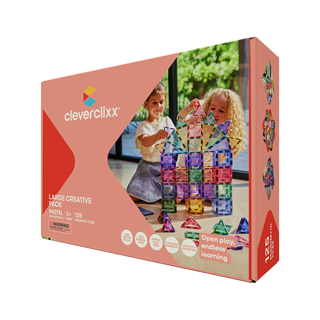 Cleverclixx Large Creative Pack pastel - vooraanzicht van de complete set