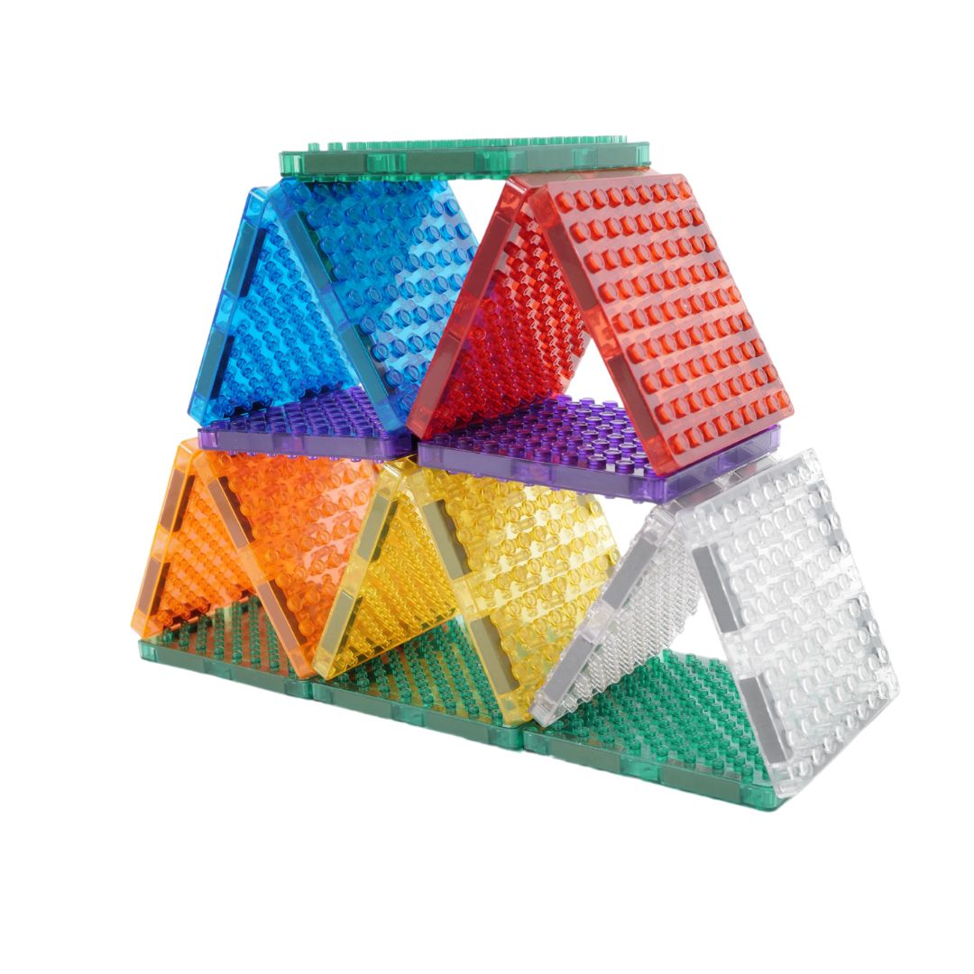 Cleverclixx Brick Tiles Pack Intense magnetische tegels felle kleuren - productrender