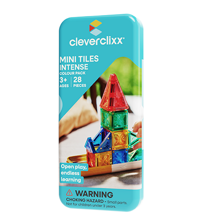 Cleverclixx Mini Tiles Pack Intense minitegels felle kleuren - productrender