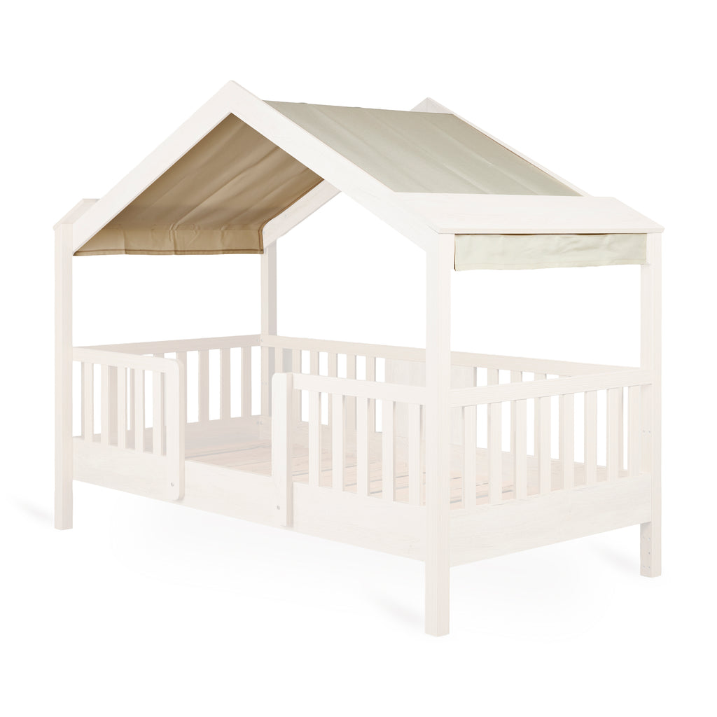 Quax textiel dak in Butter voor het bedhuisje My House 90x200, te vinden bij De Gele Flamingo.