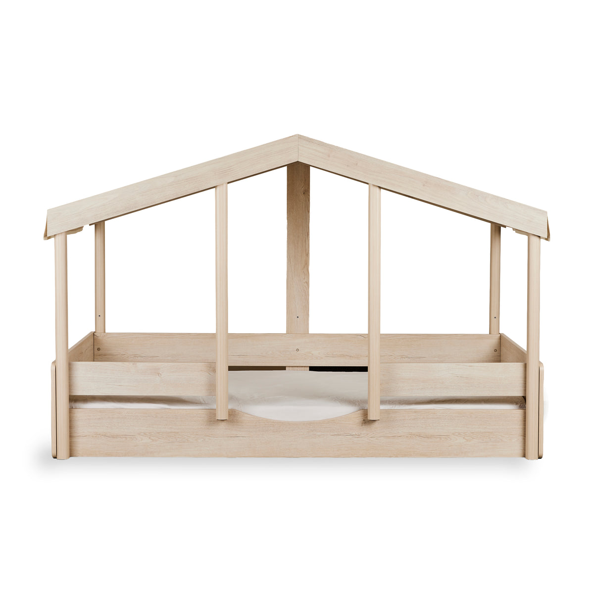 Quax Bedhuisje Montessori 90x200 in Natural Ash, verkrijgbaar bij De Gele Flamingo.