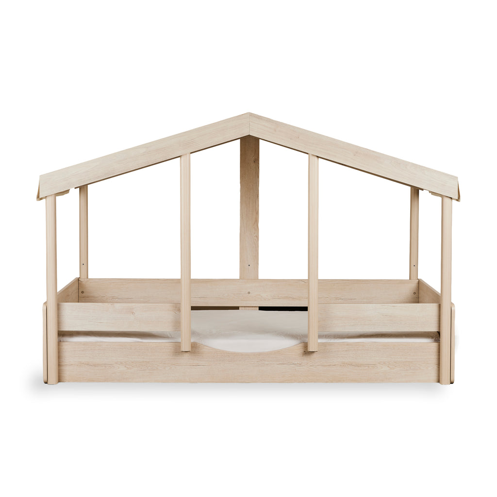Quax Bedhuisje Montessori 90x200 in Natural Ash, verkrijgbaar bij De Gele Flamingo.