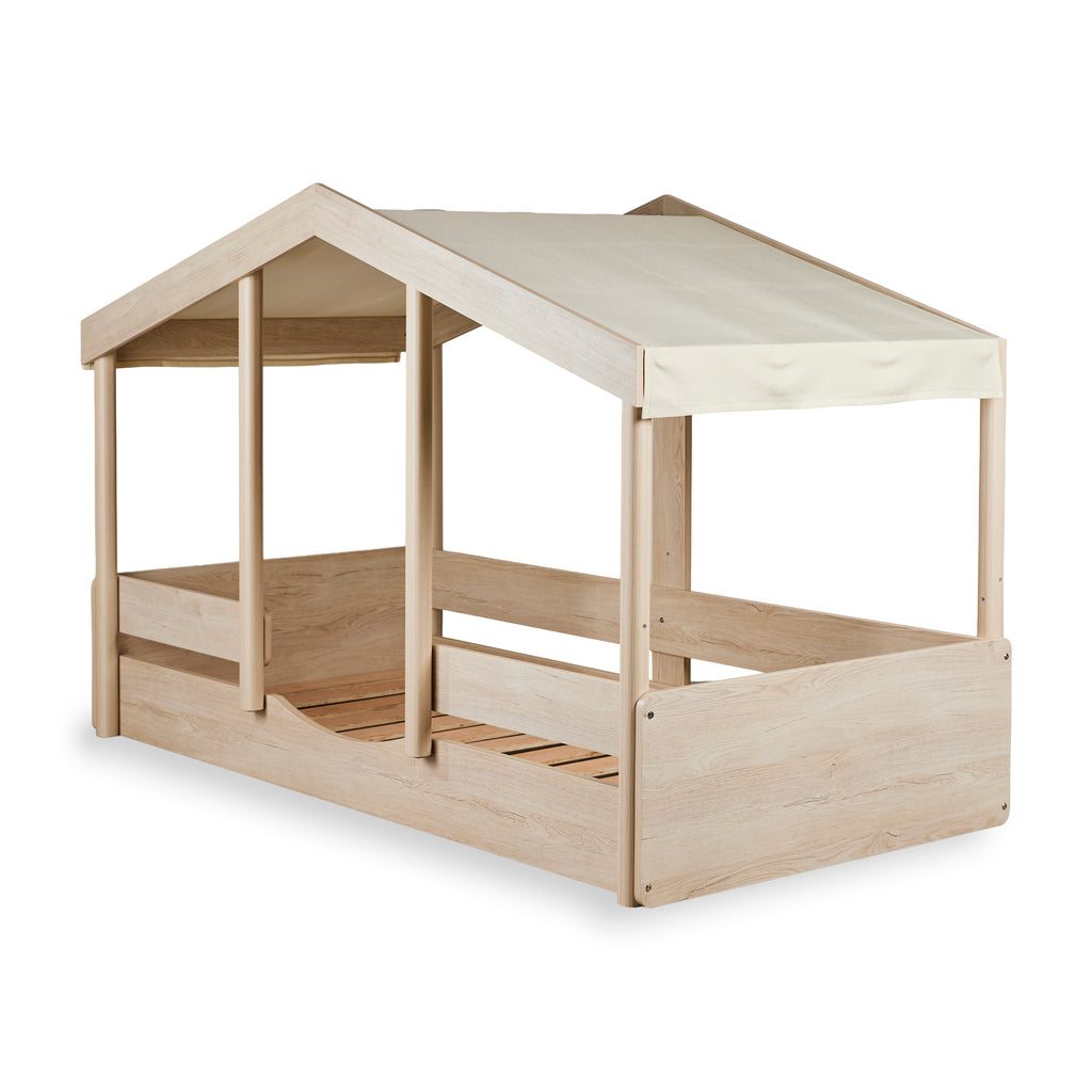 Quax bedhuisje Montessori 90x200, textielen dak optioneel bij te kopen, bij De Gele Flamingo.