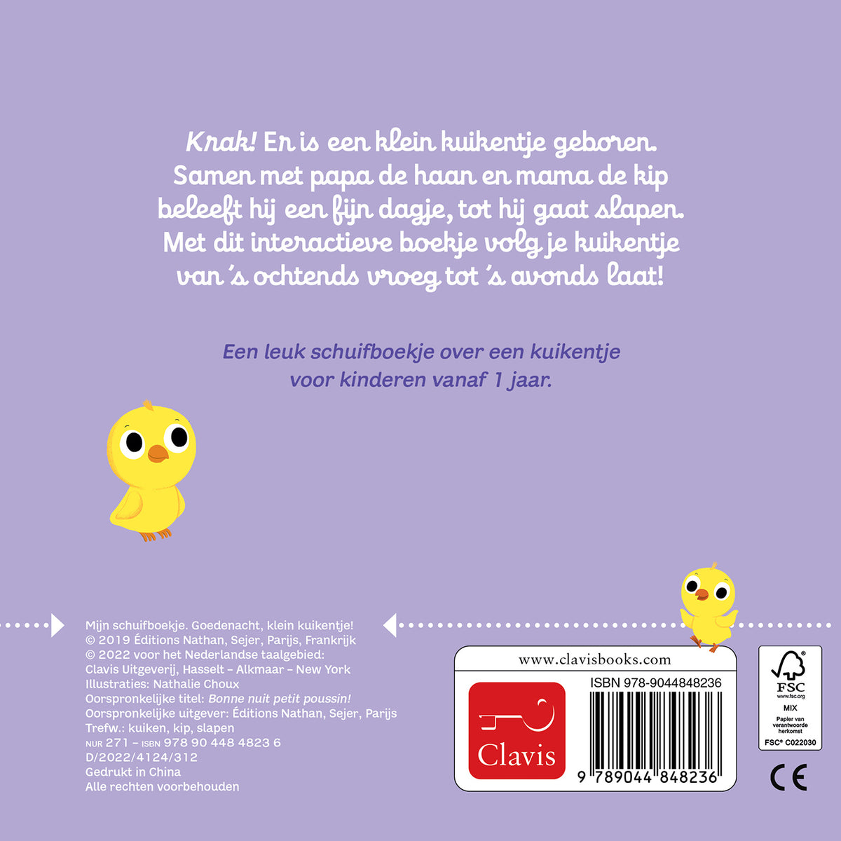Clavis Mijn Schuifboekje | Goedenacht, klein kuikentje!
