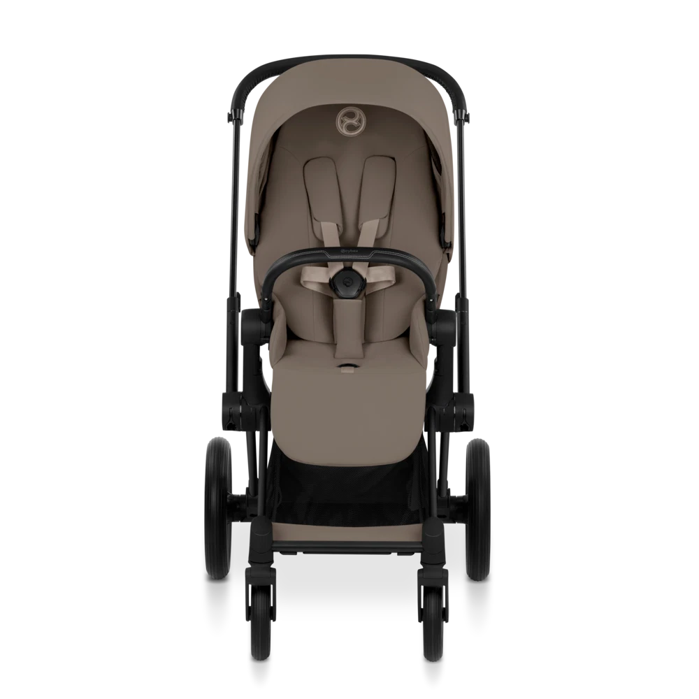 CYBEX Priam incl. Foldable Carry Cot | Coconut Brown (Matt Black Frame)