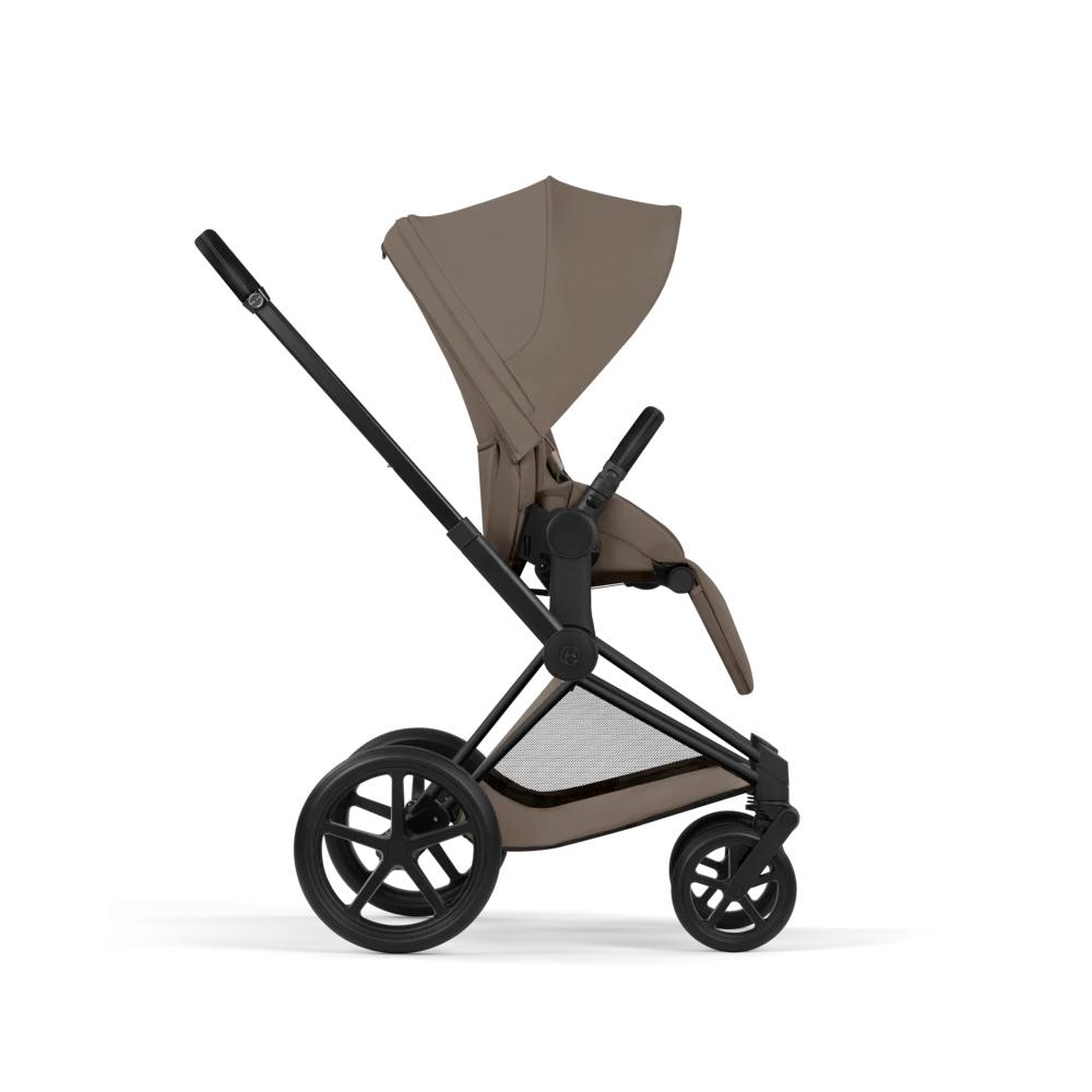 CYBEX Priam incl. Foldable Carry Cot | Coconut Brown (Matt Black Frame)