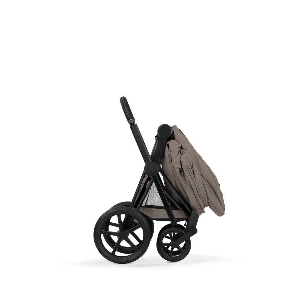 CYBEX Priam incl. Foldable Carry Cot | Coconut Brown (Matt Black Frame)