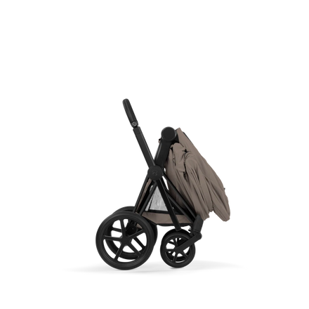 CYBEX Priam incl. Foldable Carry Cot | Coconut Brown (Matt Black Frame)