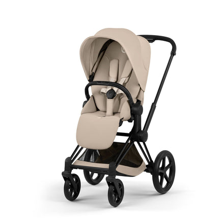 CYBEX Priam Cozy Beige wandelwagenzitting, omkeerbaar naar ouder of wereld, De Gele Flamingo