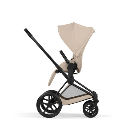 CYBEX Priam Cozy Beige reiswieg met ademend schuimmatras en ventilatievensters, De Gele Flamingo
