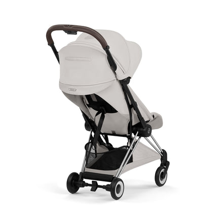 CYBEX Coya plooibuggy City Grey chroom, geschikt vanaf de geboorte tot 22 kg, De Gele Flamingo