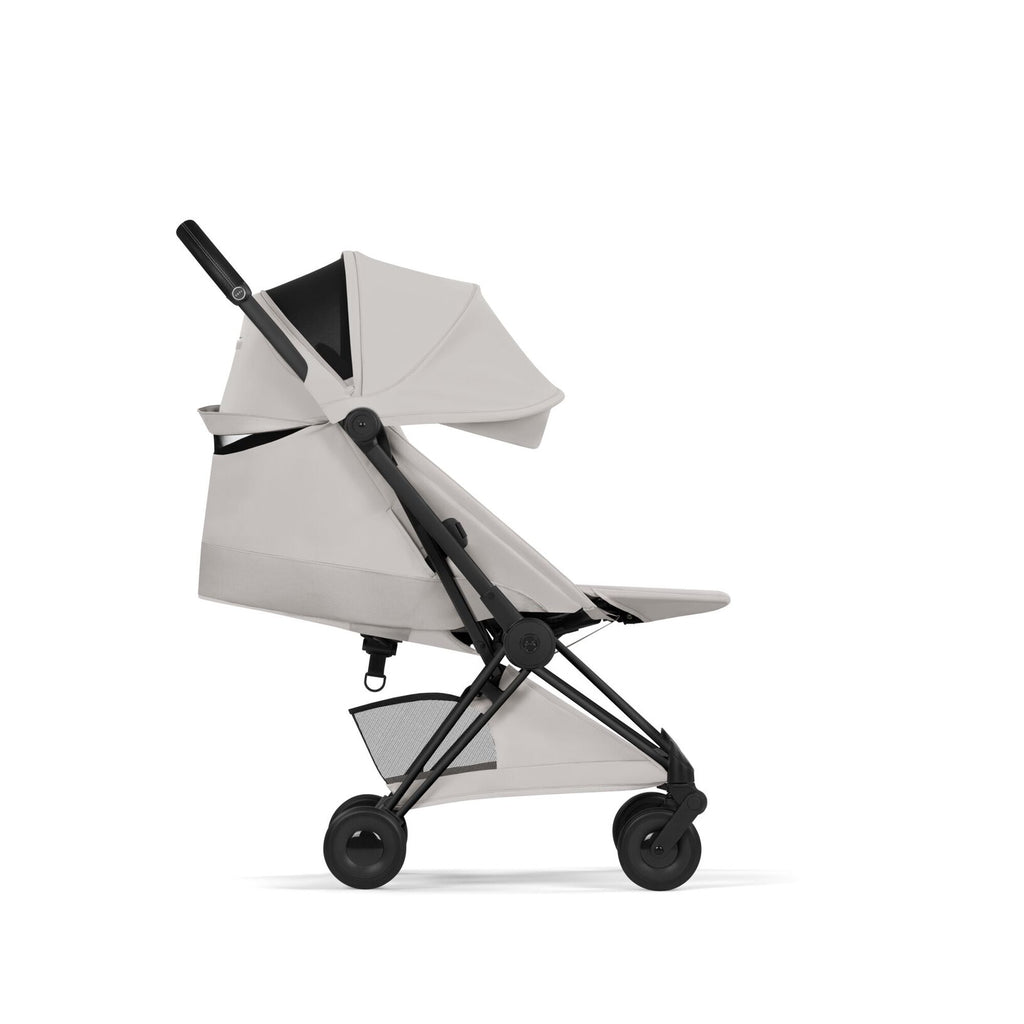 CYBEX Coya plooibuggy City Grey matzwart met one-pull harness voor een hand, De Gele Flamingo