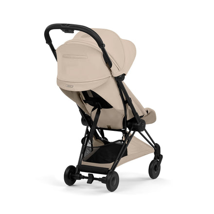CYBEX Coya plooibuggy Cozy Beige matzwart, geschikt vanaf de geboorte tot 22 kg, De Gele Flamingo