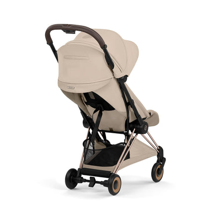 CYBEX Coya plooibuggy Cozy Beige rosegold, geschikt vanaf de geboorte tot 22 kg, De Gele Flamingo