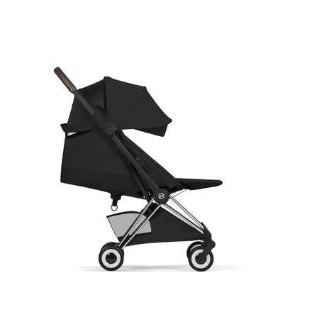 CYBEX Coya plooibuggy Sepia Black chroom met one-pull harness voor een hand, De Gele Flamingo