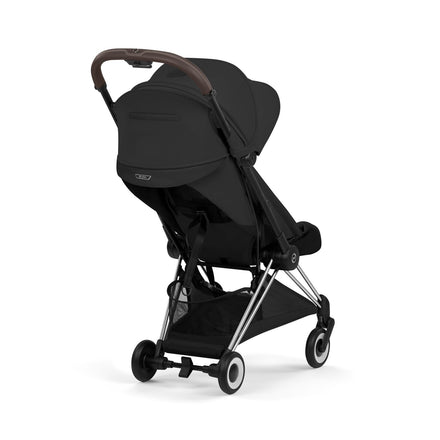 CYBEX Coya plooibuggy Sepia Black chroom, geschikt vanaf de geboorte tot 22 kg, De Gele Flamingo