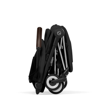 CYBEX Coya plooibuggy Sepia Black chroom met verlengbare zonnekap en mesh-venster, De Gele Flamingo