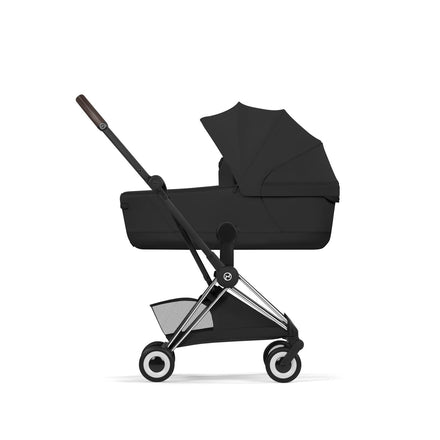 CYBEX Coya plooibuggy Sepia Black chroom, ultracompact opgevouwen met draagriem, De Gele Flamingo