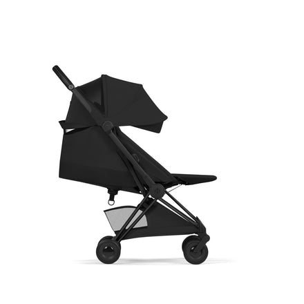 CYBEX Coya plooibuggy Sepia Black matzwart met one-pull harness voor een hand, De Gele Flamingo