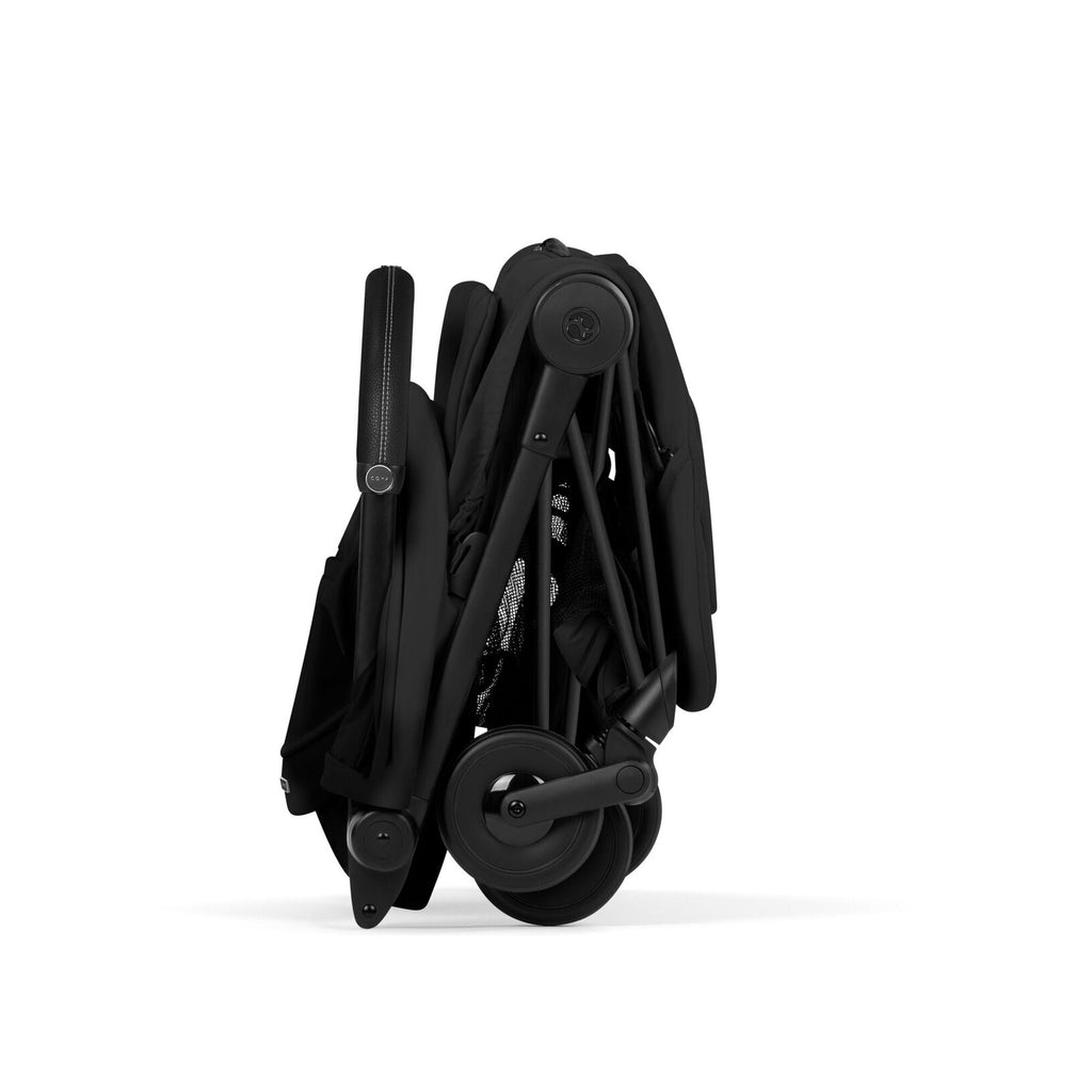 CYBEX Coya plooibuggy Sepia Black matzwart met verlengbare zonnekap en mesh-venster, De Gele Flamingo