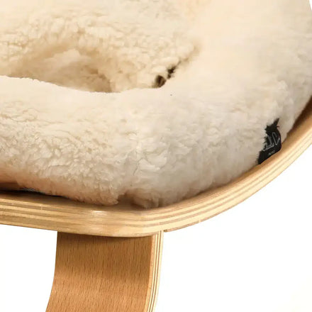 Charlie Crane LEVO Baby Rocker Fur Milk met afneembare en wasbare zitting, online bij De Gele Flamingo