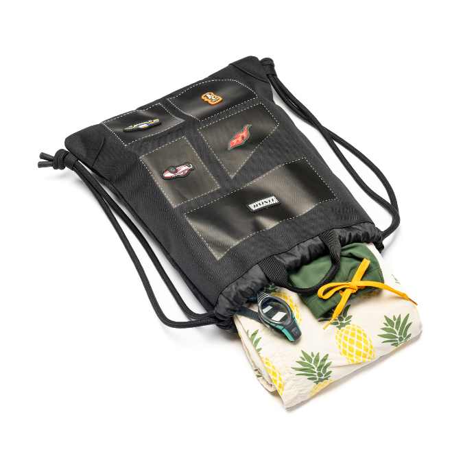 Jeune Premier City Bag zwemtas Grand Prix - binnenkant met opbergvak