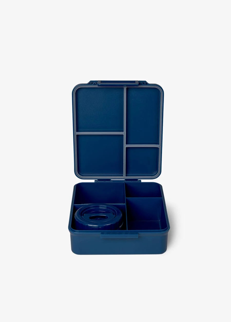 Citron Grand brooddoos Blue Dino inclusief thermo food jar, van De Gele Flamingo