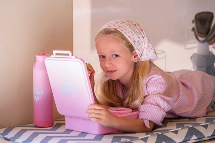 Citron Grand brooddoos Pink Glow Up met siliconen binnenlaag, De Gele Flamingo