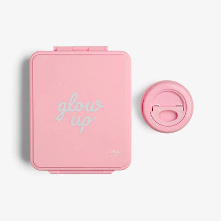 Citron Grand brooddoos in Pink Glow Up met vier vakjes bij De Gele Flamingo