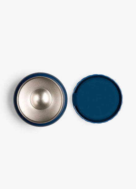 Citron Thermo Food Jar 250 ml Dark Blue met extra brede opening, De Gele Flamingo