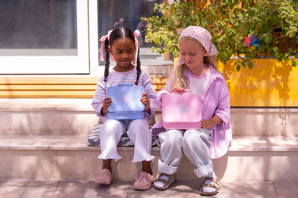Citron Tritan brooddoos Blue Glow Up met lekvrije sluiting, De Gele Flamingo