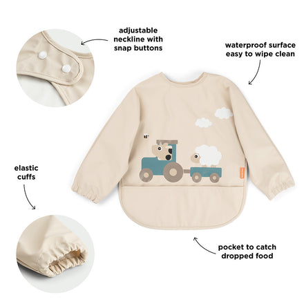 Done By Deer slab Tiny Farm Sand van waterafstotend materiaal, 72 x 34 cm, De Gele Flamingo