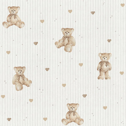 Dekornik behang Teddy Bears Cute met lieve teddyberen in de kinderkamer, bij De Gele Flamingo