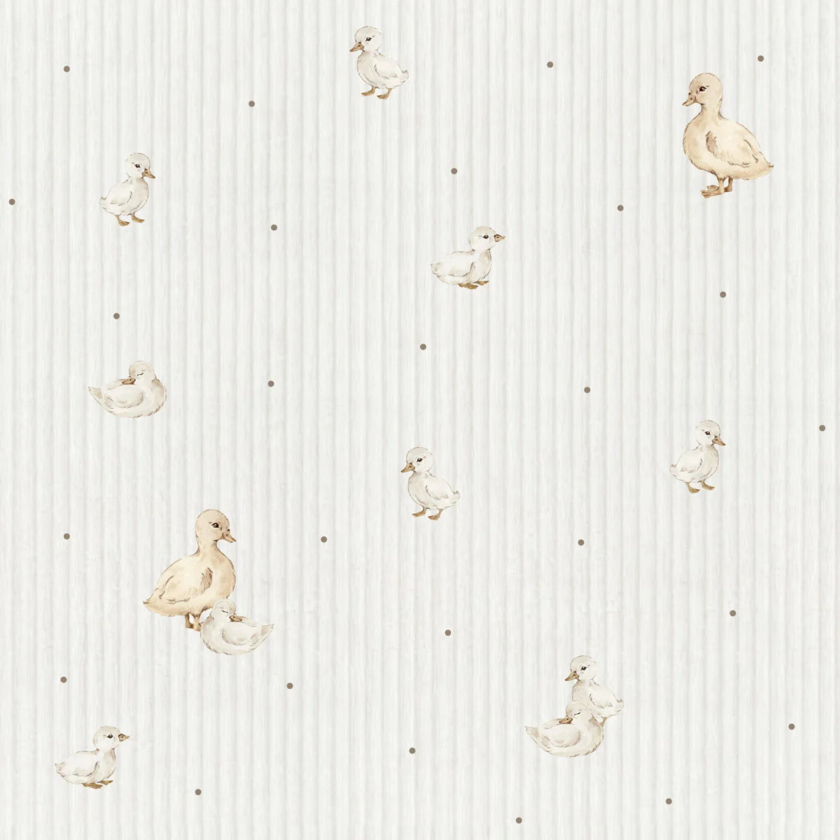 Dekornik behang Ducklings Cute met vrolijke eendjes in de kinderkamer, bij De Gele Flamingo