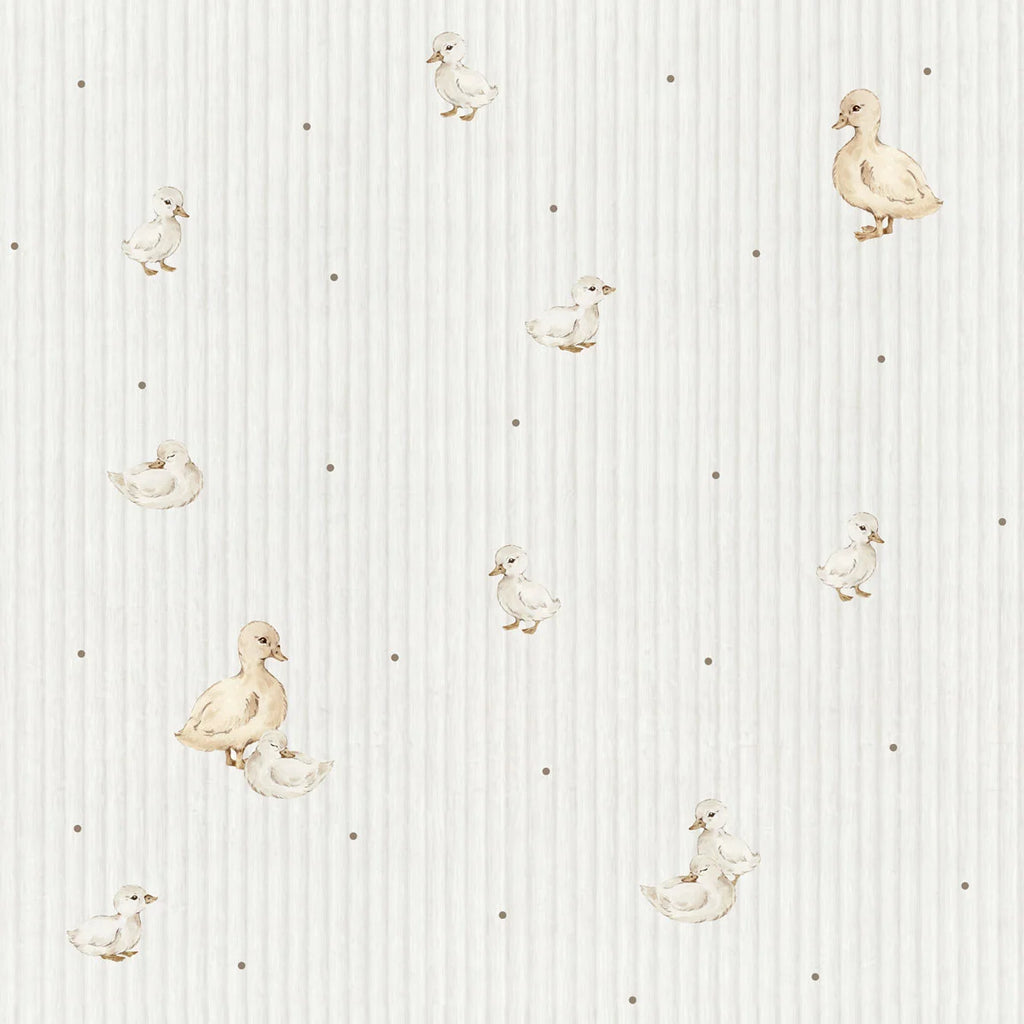 Dekornik behang Ducklings Cute met vrolijke eendjes in de kinderkamer, bij De Gele Flamingo