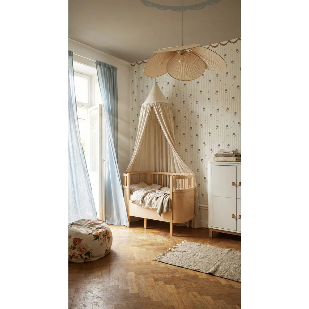 Dekornik behang Delicate Retro Flowers With Ornament in de kinderkamer, bij De Gele Flamingo