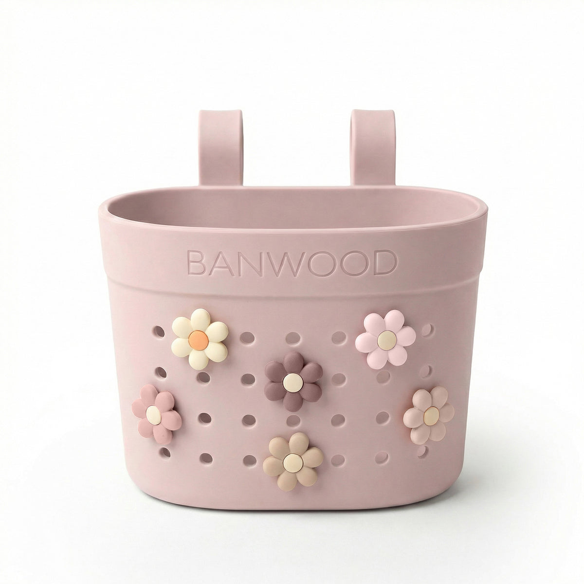 Banwood Pins voor Fietsmandje Flowers, bloemenpins bij De Gele Flamingo