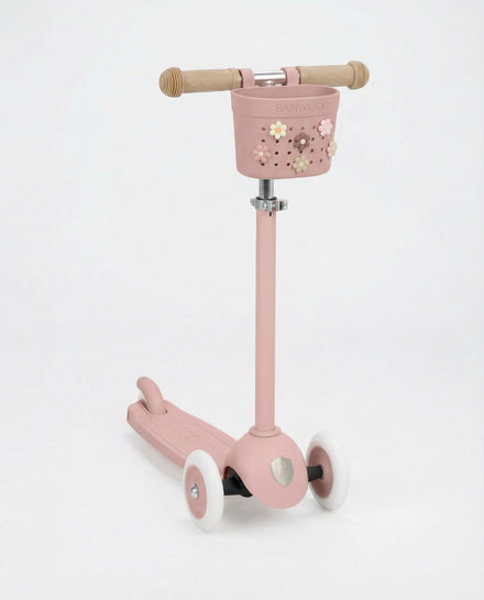 Banwood Pins voor Fietsmandje Flowers zijn makkelijk te bevestigen, De Gele Flamingo